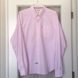 Abercrombie & Fitch Men’s Pink Button-Down Dress Shirt